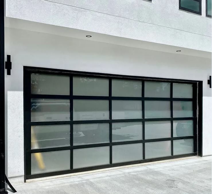 Tự động điện Rolling an toàn bên ngoài Độ kín nước cao lớp 3 cửa nhà để xe trong suốt cửa nhà để xe kính cửa nhà để xe