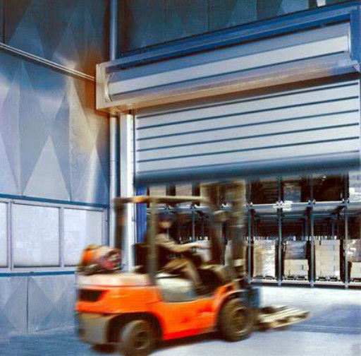 Fast Gate Aluminium Transparent High Speed Spiral Door với tốc độ đóng 0,8m/s và tốc độ mở 0,8m/s