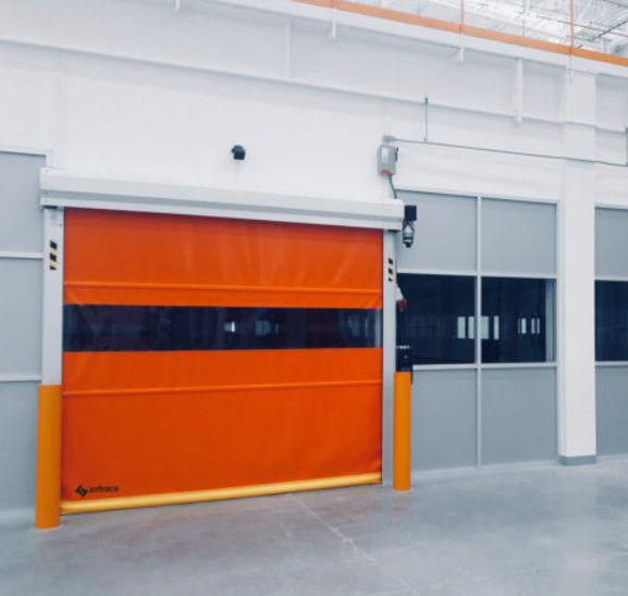 Công nghiệp cao tốc độ PVC cuộn lên cửa cửa nhanh 304 vật liệu thép không gỉ Thiết kế cấu trúc thép