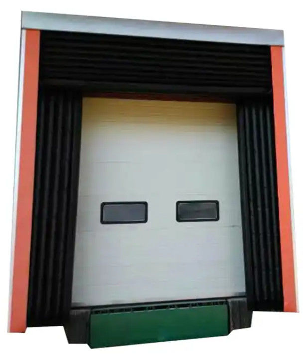 Hệ thống tải điều chỉnh Cửa bến cảng Căn hộ cửa bến cảng PVC Cấu trúc cao su nhựa hiệu quả năng lượng Niêm phong tốt giữa cửa bến và xe tải