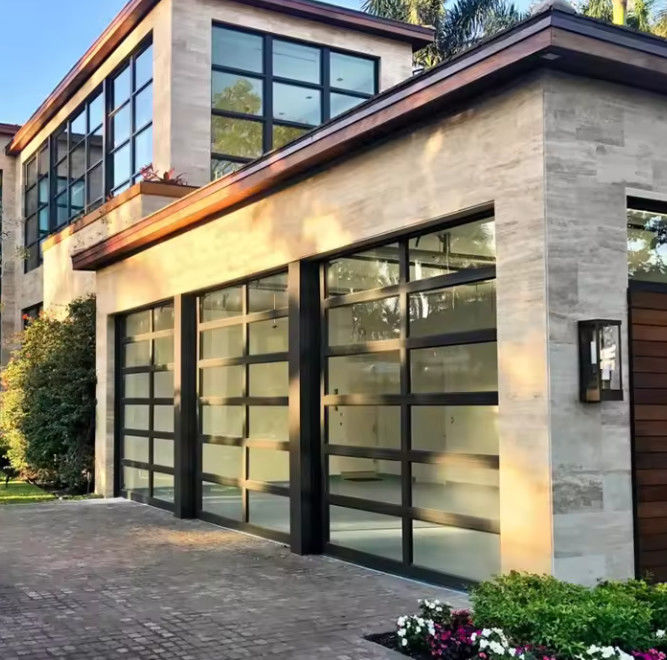 Kiểm tra nước lớp 3 kính trong suốt cửa garage phần cho nhà ở Cải thiện sự hấp dẫn của nhà
