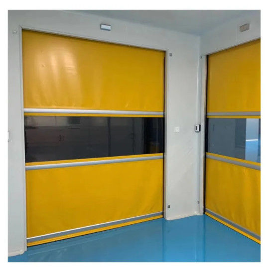 Vải cách nhiệt rèm cao tốc PVC Roll Up cửa cửa nhanh 304 Stainless Steel vật liệu an toàn chống thời tiết