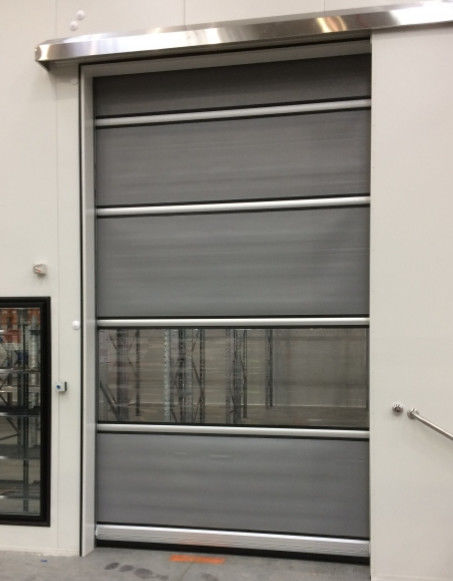 Tùy chỉnh tốc độ cao PVC Roll Up Rapid Shutter Zipper Door 304 Stainless Steel vật liệu cho an toàn