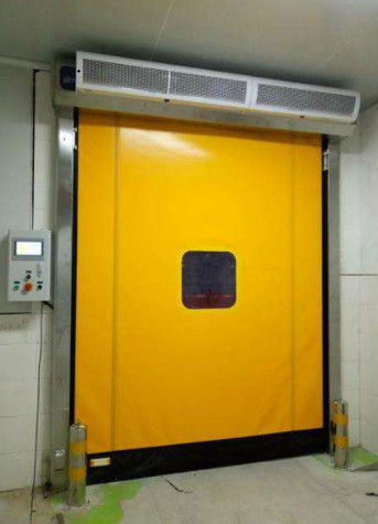 Lưu trữ lạnh Tốc độ cao PVC Cuộn lên cửa sổ nhanh Zipper Door 304 vật liệu thép không gỉ cách nhiệt Có và thủ công / tự động
