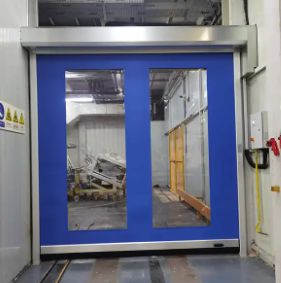 Bán trực tiếp tại nhà máy Giảm tiếng ồn Tốc độ cao PVC cuộn lên Cửa chớp nhanh Chất liệu thép không gỉ 304 Hướng dẫn vận hành tự động