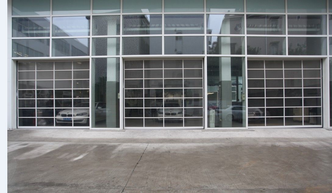 Phản ứng nhanh cửa nhà để xe minh bạch Modern Aluminum Doors Acrylic Glass Giá rẻ Nhà ở Điện tự động